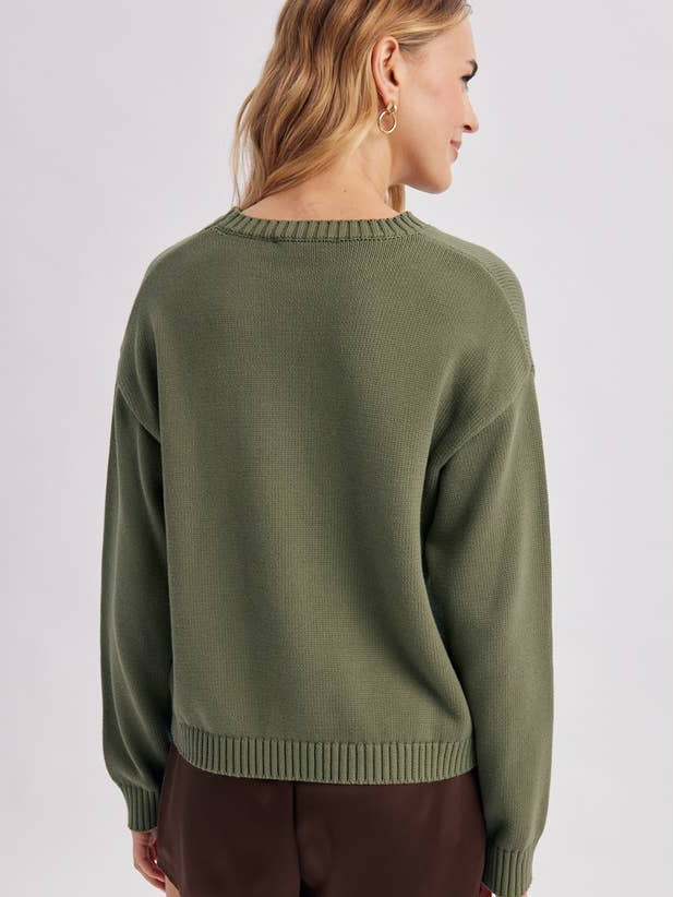 OLIVE GONE FISHIN' SWEATER