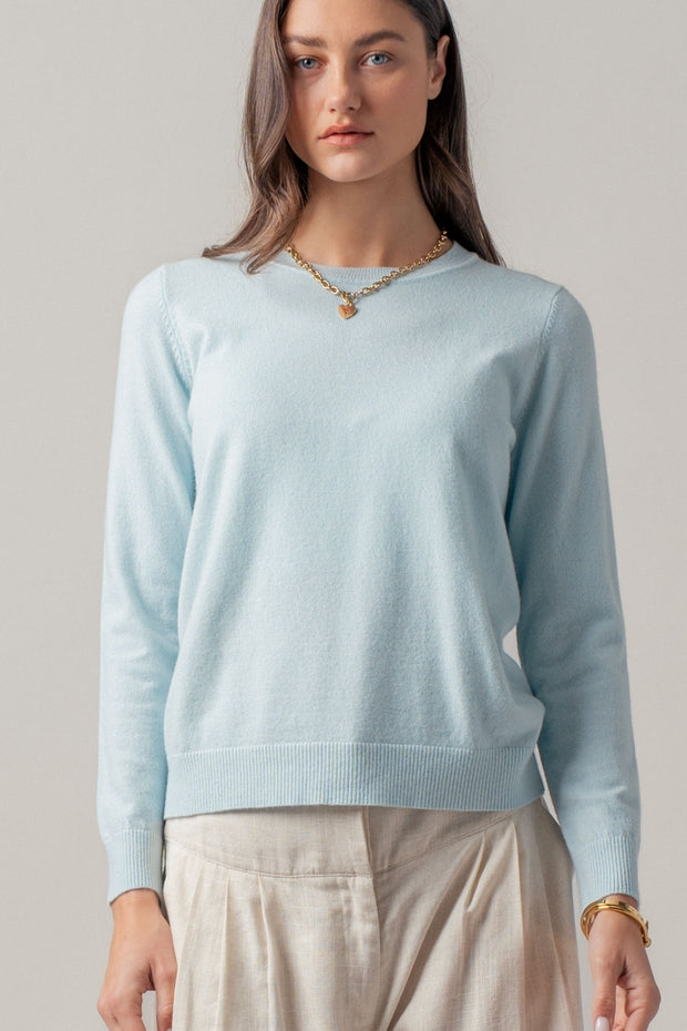 KITT SKY BLUE CREWNECK SWEATER