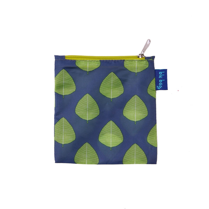 ASPEN LEAVES BLU REUSABLE SHOPPER TOTE