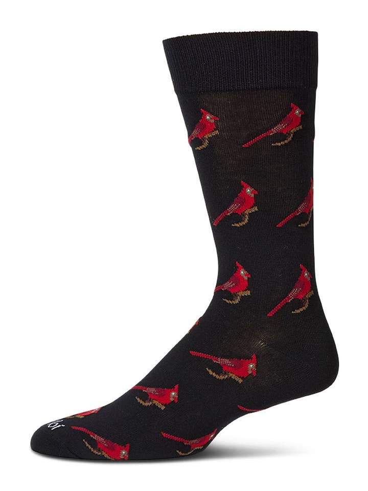 MEN'S CARDINAL BAMBOO CREW SOCKS

