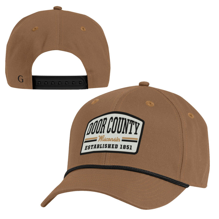 DOOR COUNTY BROWN SEPIA PATCH HAT