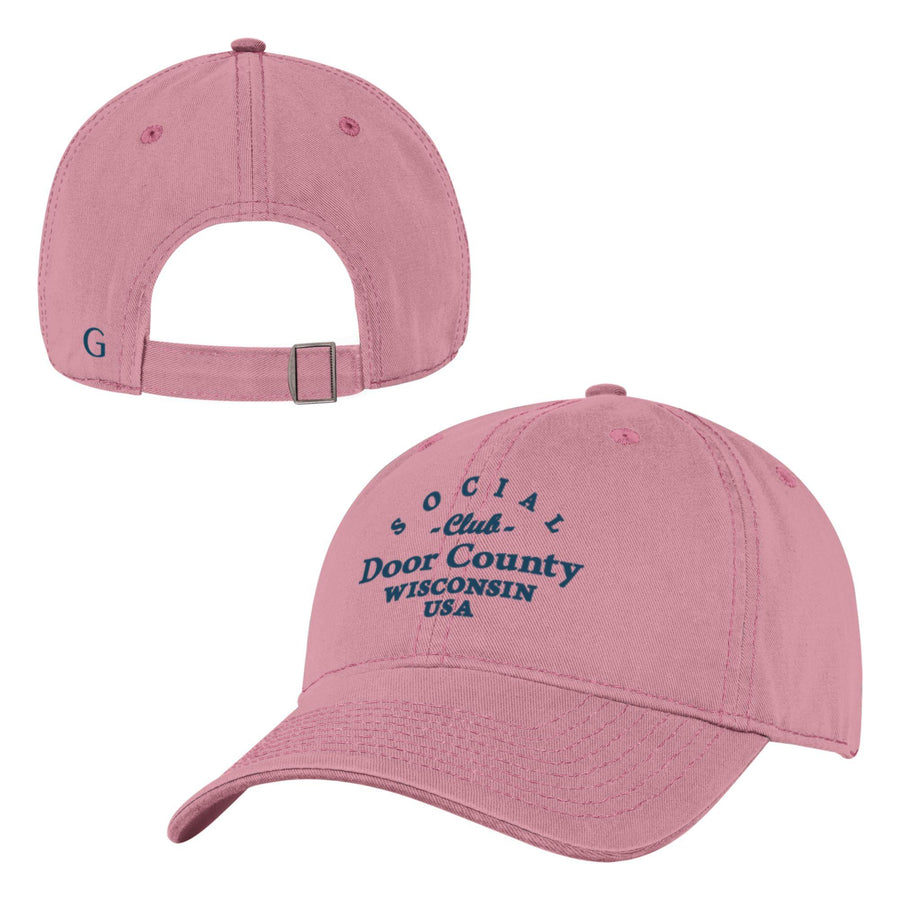 ROSE TEA DOOR COUNTY SOCIAL CLUB BASEBALL HAT
