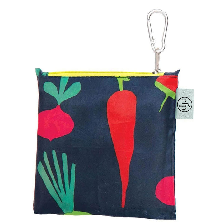 ROOT VEGGIES BLU REUSABLE SHOPPER TOTE