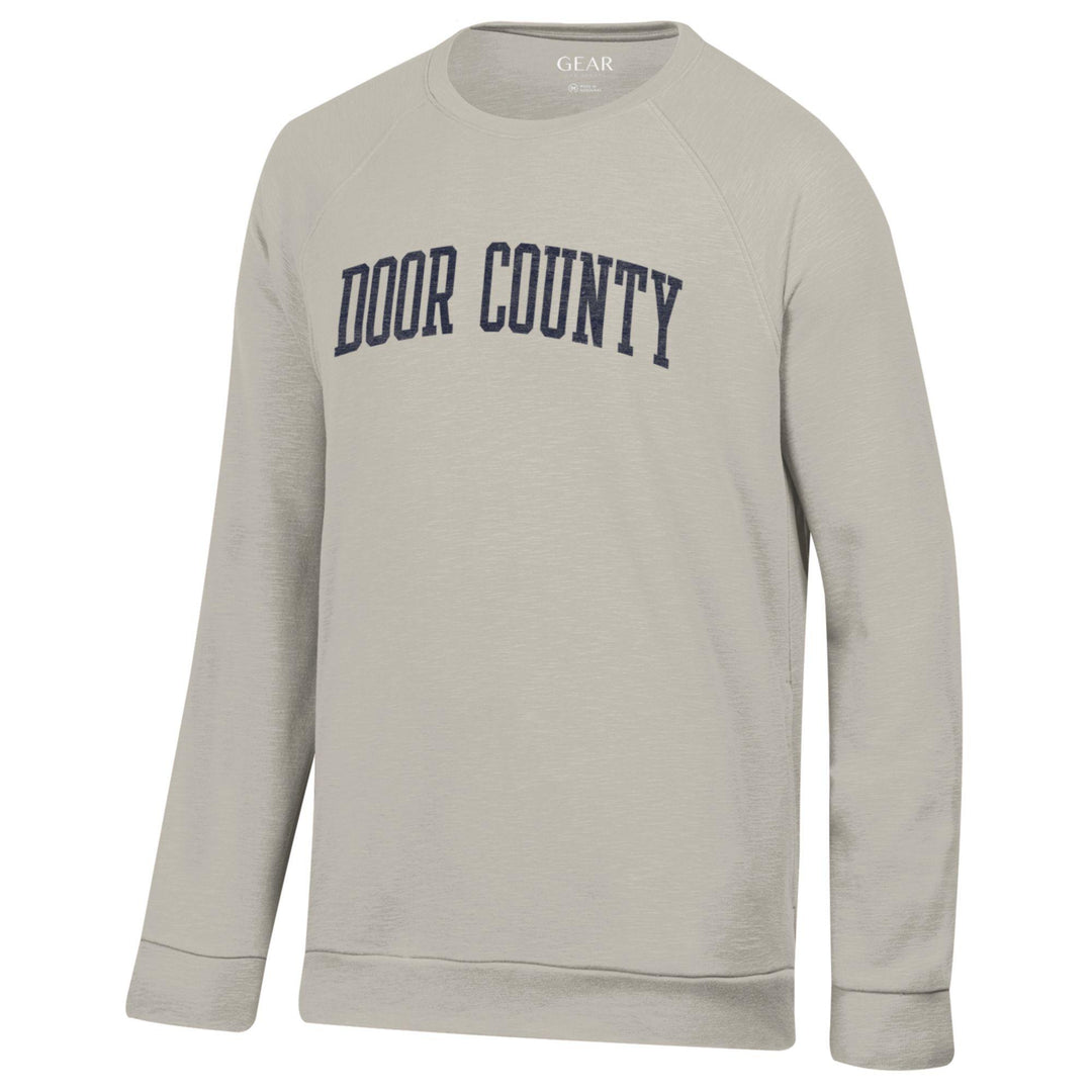 DOOR COUNTY MUSHROOM BEIGE WEEKENDER CREW SWEATSHIRT