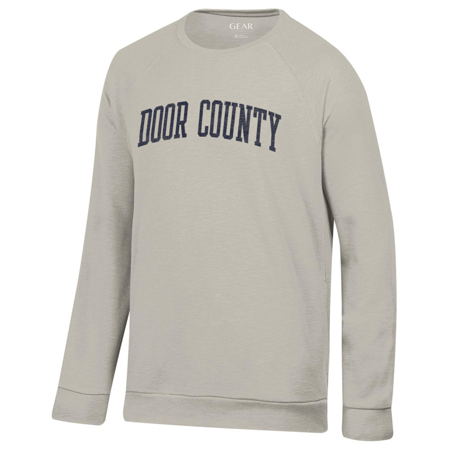 DOOR COUNTY MUSHROOM BEIGE WEEKENDER CREW SWEATSHIRT
