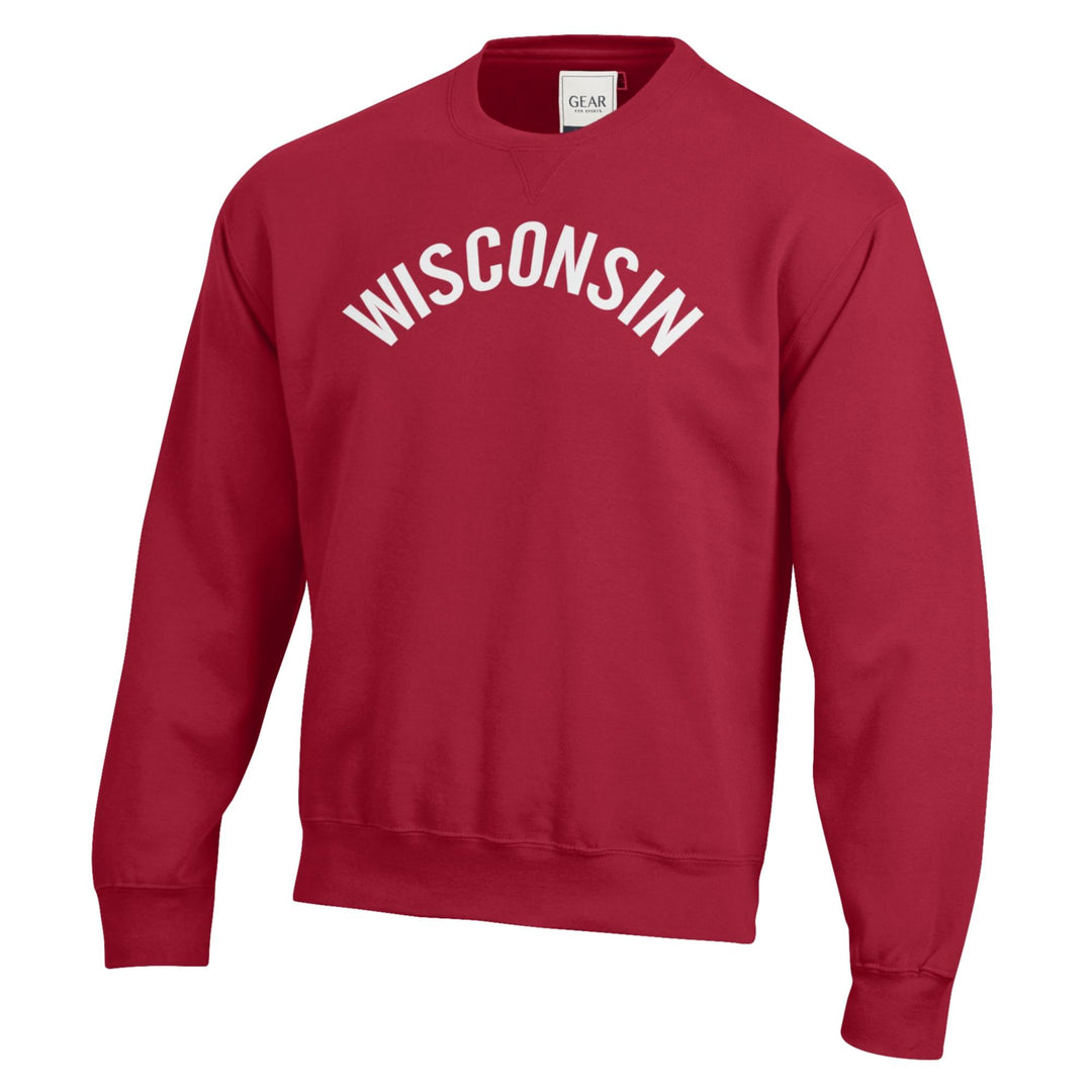 WISCONSIN CLASSIC RED CREW SWEATSHIRT