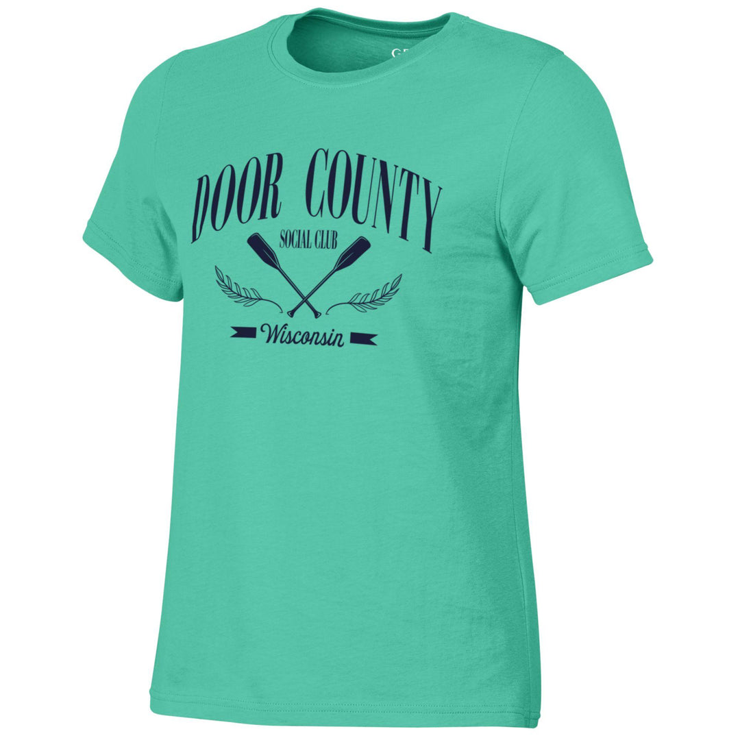 DOOR COUNTY SOCIAL CLUB TEAL T-SHIRT