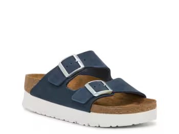 ARIZONA NEW NAVY FLEX PLATFORM SANDALS