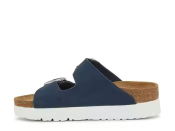 ARIZONA NEW NAVY FLEX PLATFORM SANDALS