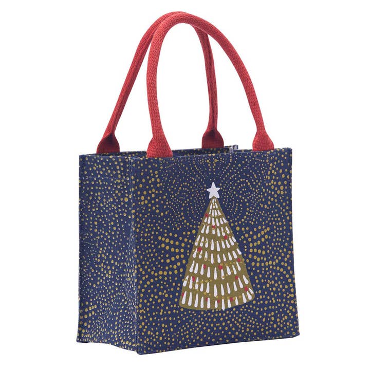 FILIGREE TREE MIDNIGHT ITST BITSY REUSABLE TOTE