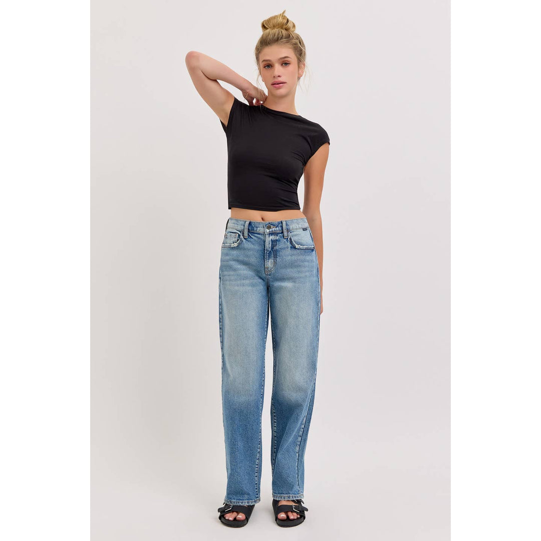 KENNY MID RISE DAD JEANS