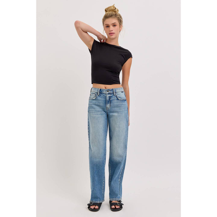 KENNY MID RISE DAD JEANS