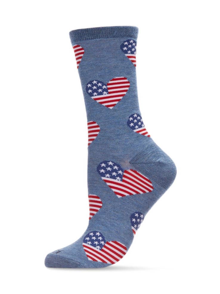 AMERICANA LOVE BAMBOO CREW SOCKS