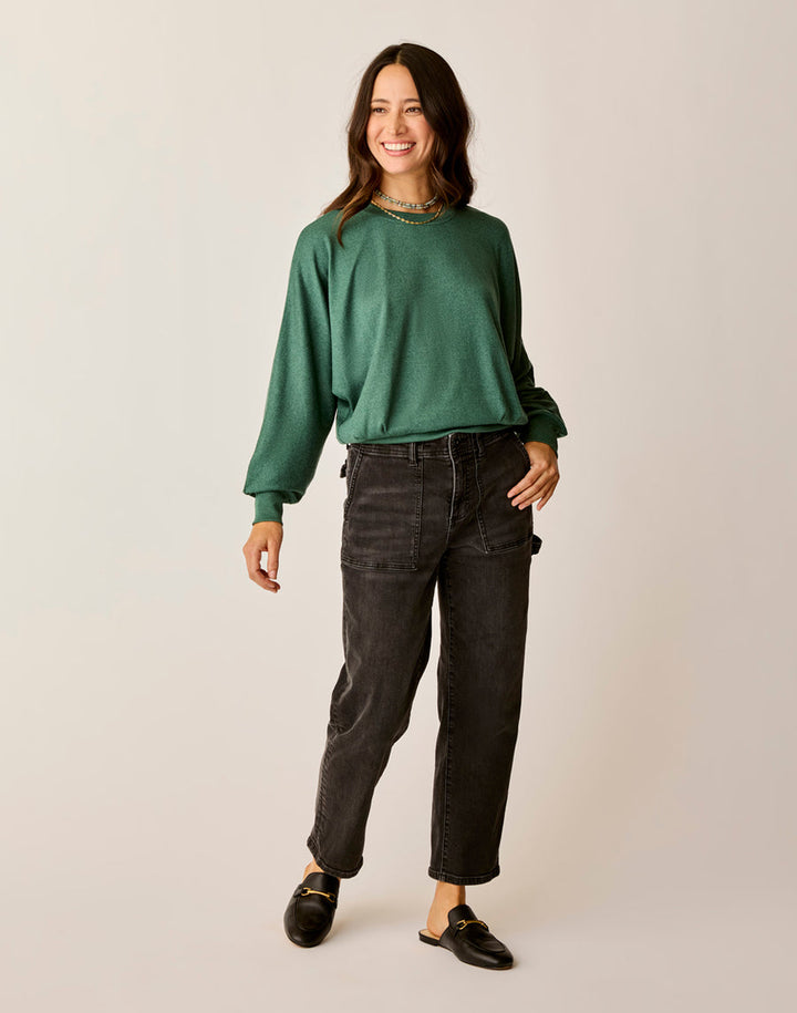 BISTRO HEATHER ANNEKE SUPERSOFT DOLMAN KNIT TOP
