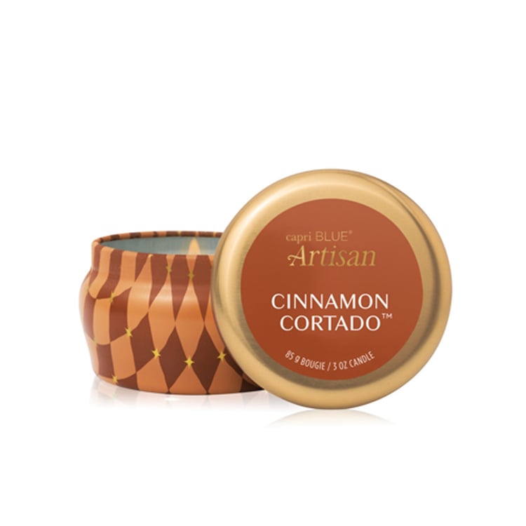 Cinnamon Cortado Artisan Winter Bazaar Mini Tin CANDLE