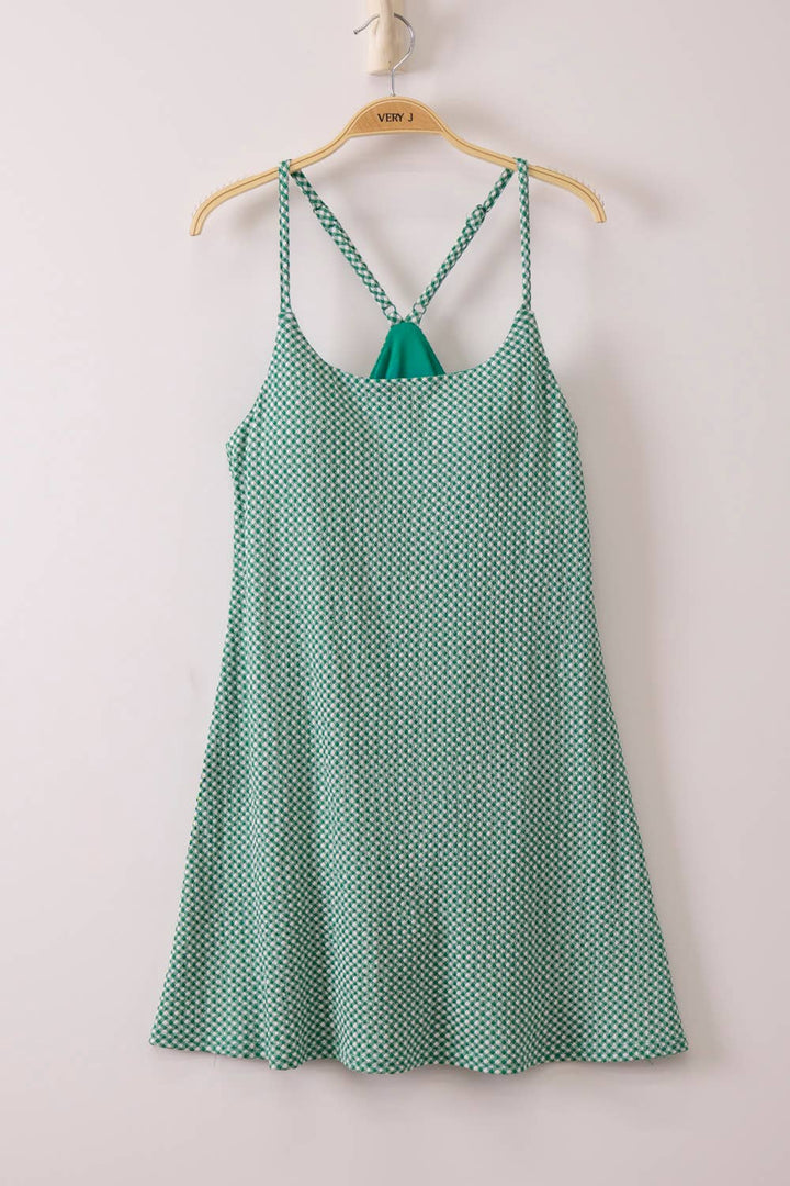 Melanie Green Textured Check Active Dress