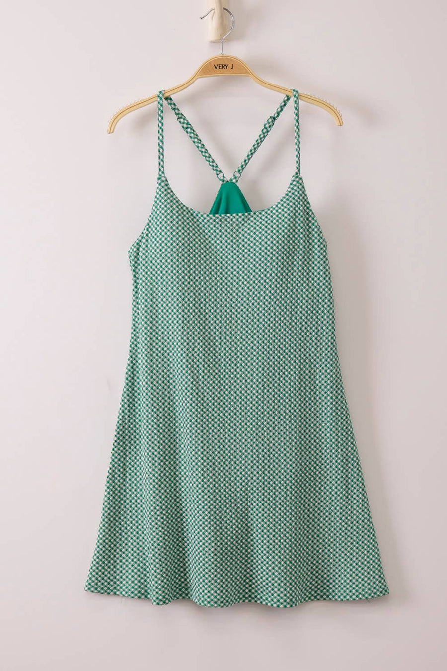 Melanie Green Textured Check Active Dress
