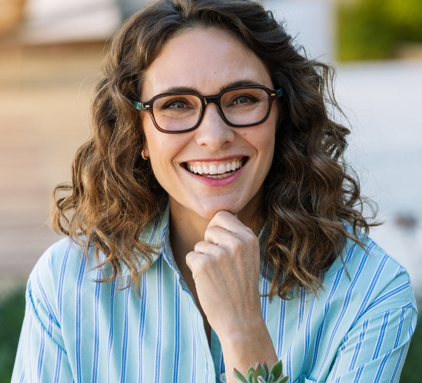 FABLE MOCHA/TORTOISE QUARTZ BLUE LIGHT READING GLASSES