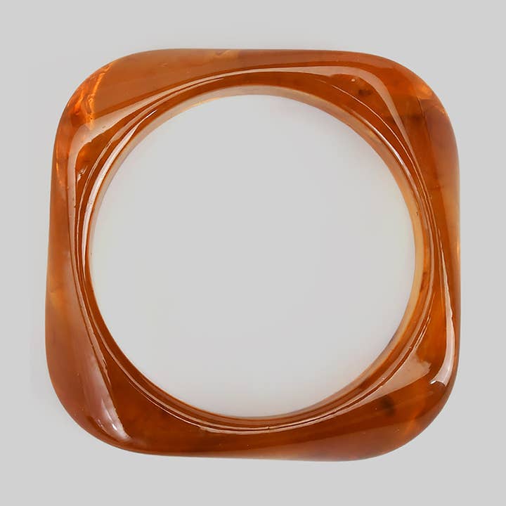 BROWN TORTOISE SQUARE BRACELET