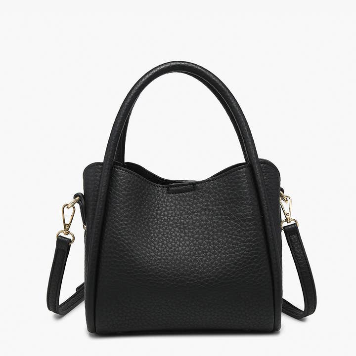 BLACK RUBY 3 COMPARTMENT HANBAG