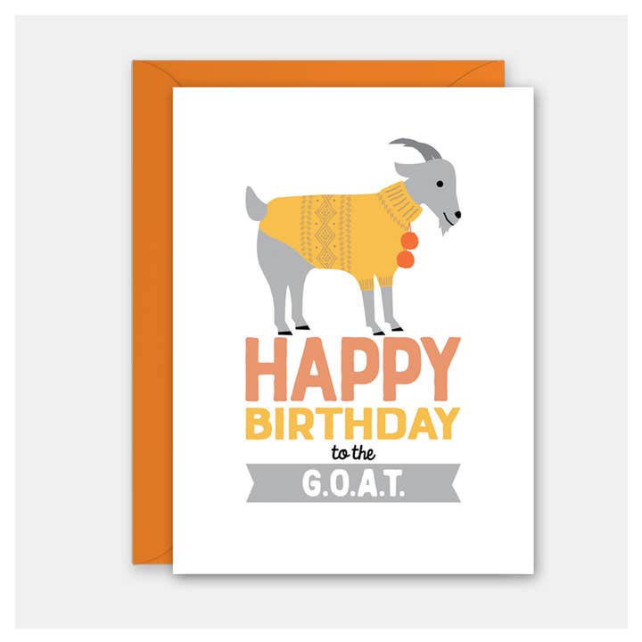 G.O.A.T BIRTHDAY CARD
