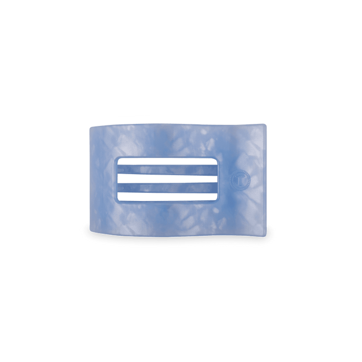 BLUE LAGOON SMALL FLAT RECTANGLE HAIR CLIP
