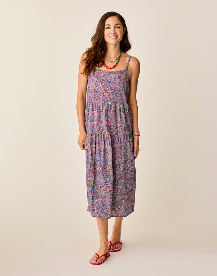 JACEY PINK GARDEN TEXTURED DRESS