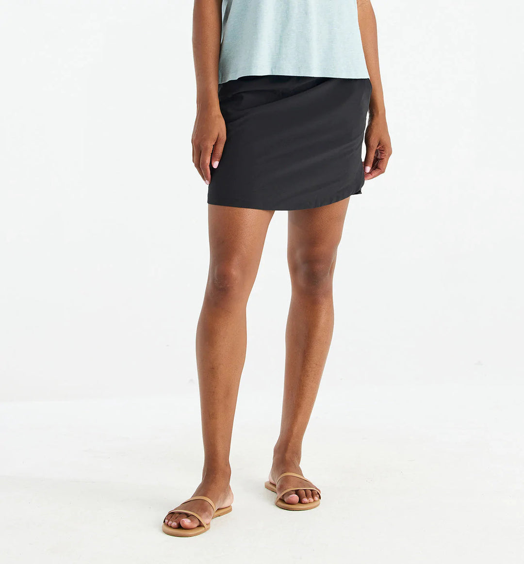 BLACK PULL-ON BREEZE SKIRT