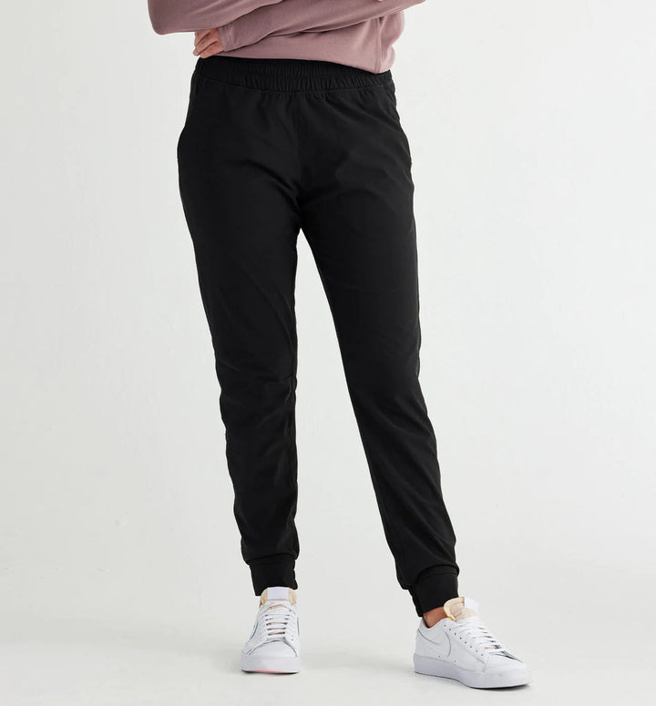 BLACK PULL-ON BREEZE JOGGER