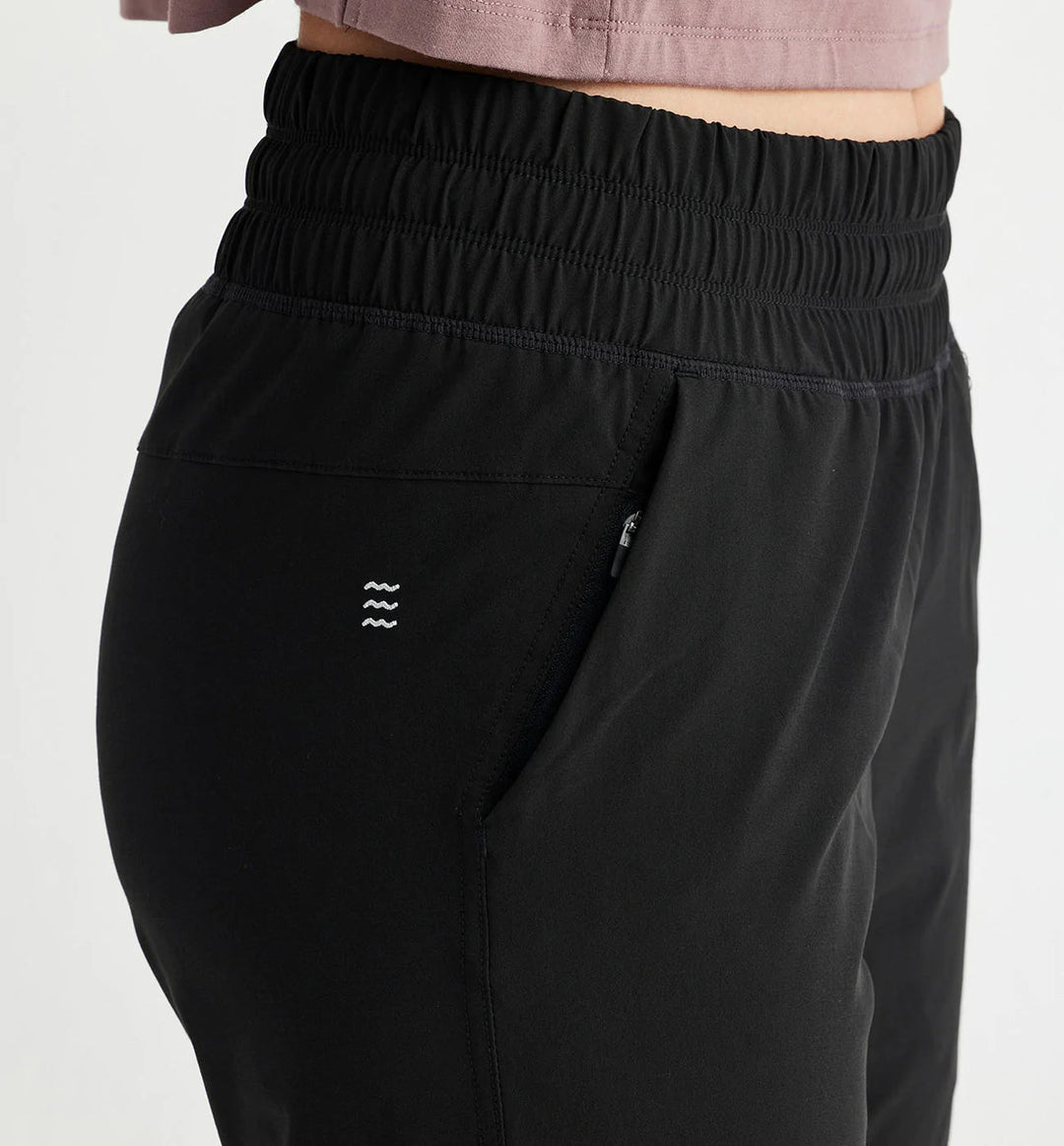 BLACK PULL-ON BREEZE JOGGER