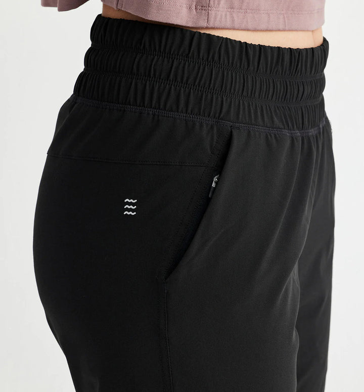 BLACK PULL-ON BREEZE JOGGER