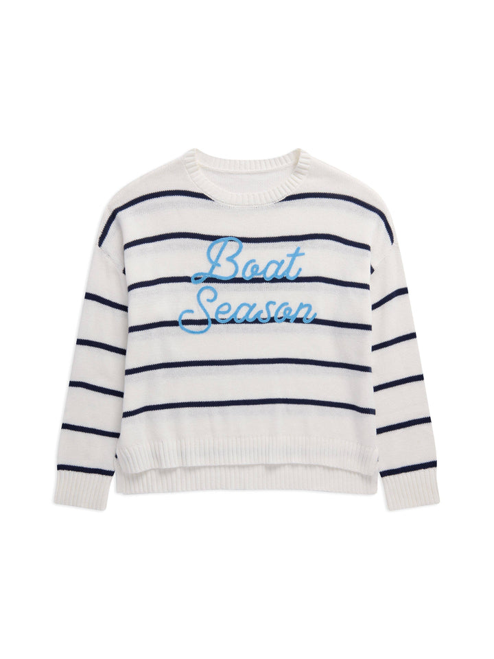 "BOAT SEASON" RELAXED FIT SWEATER