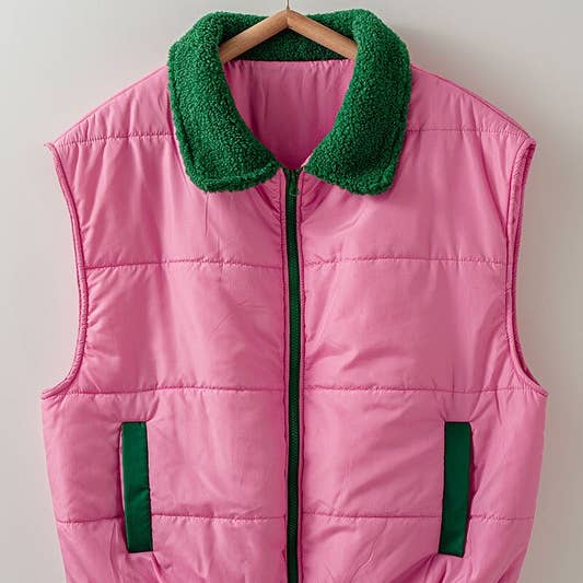 IN MY PINK ERA QUILTED VEST