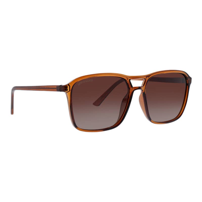 HARBOR CARAMEL POLARIZED SUNGLASSES
