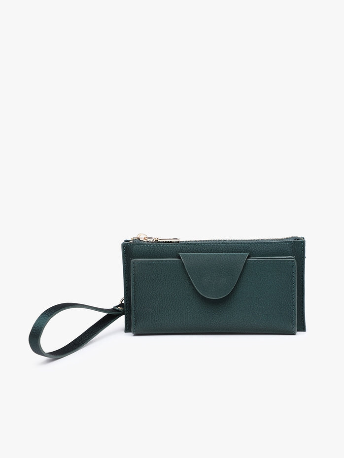 KAYLA RFID SNAP WALLET WRISTLET