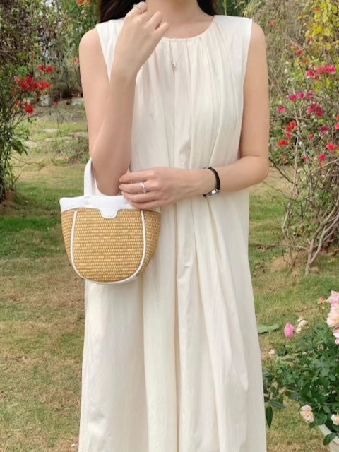 SOPHIE WHITE SMALL STRAW HANDBAG CROSSBODY BAG
