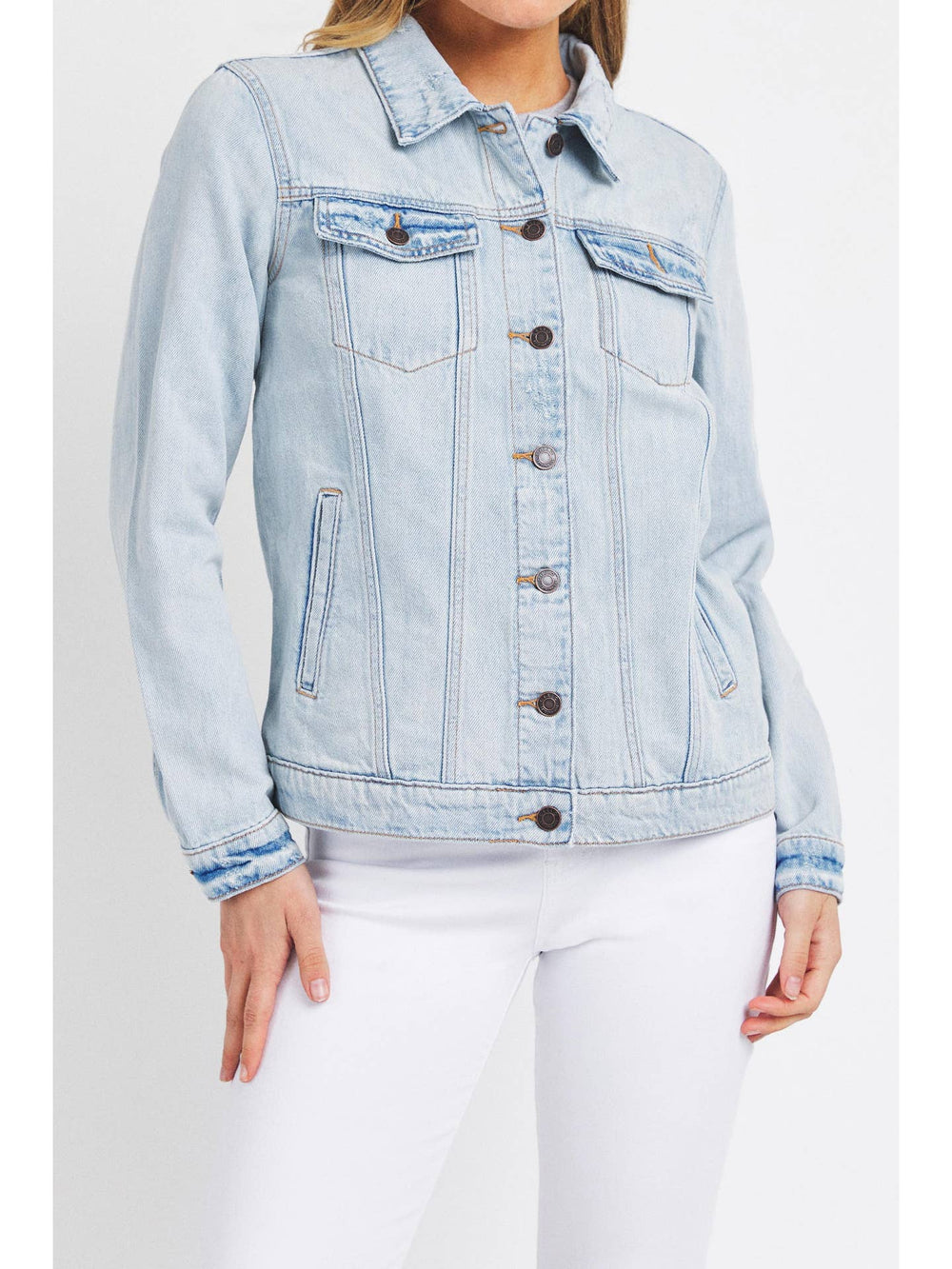 KIRREN LIGHT WASH DENIM JACKET
