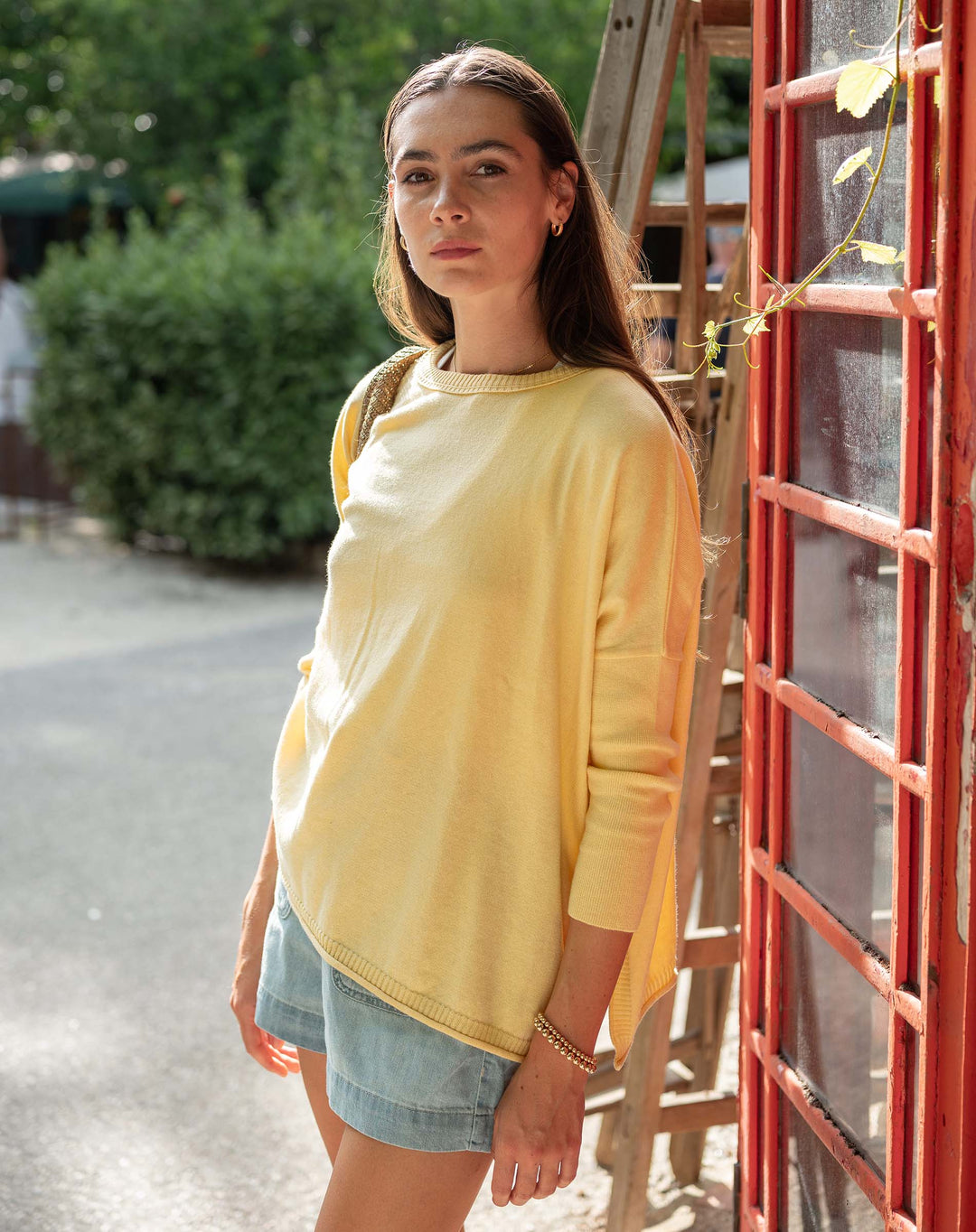 CATALINA BUTTER YELLOW CREW SWEATER
