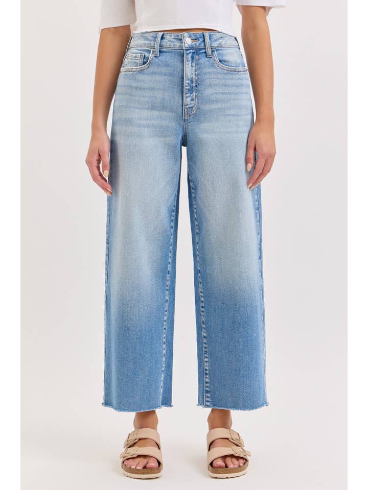 JOEY CROP WIDE LEG JEANS