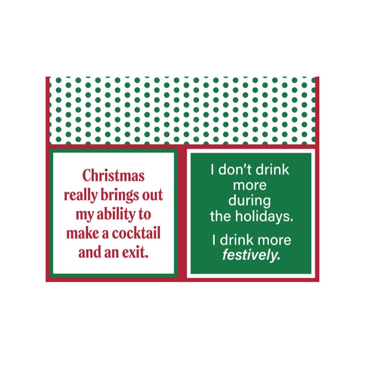 DRINK MORE FESTIVELY NAPKINS

