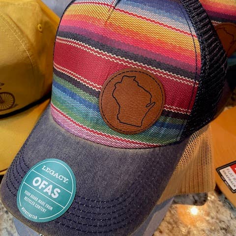 WISCONSIN SUNSET STRIPE HAT
