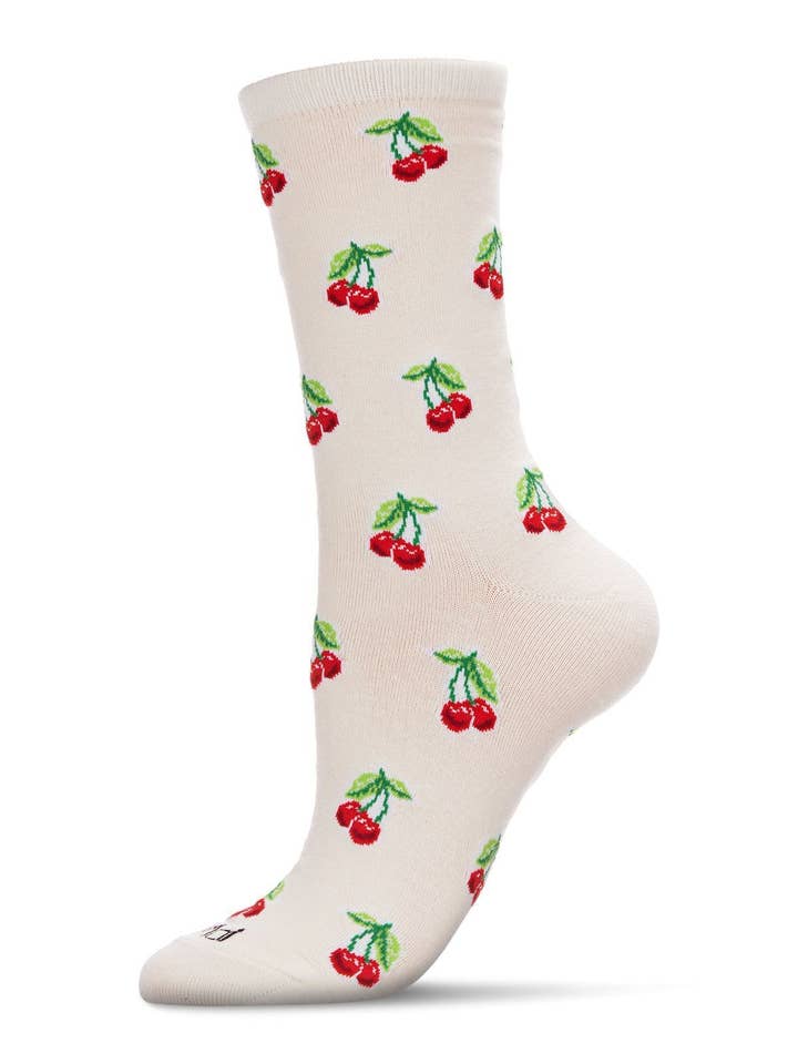 CREAM CHERRIES BAMBOO SOCKS
