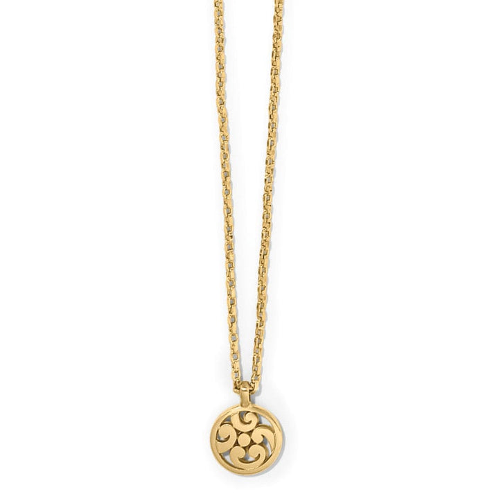 CONTEMPO GOLD MEDALLION PETITE NECKLACE
