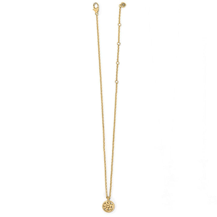 CONTEMPO GOLD MEDALLION PETITE NECKLACE
