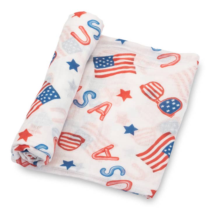USA BABY MUSLIN SWADDLE BLANKET
