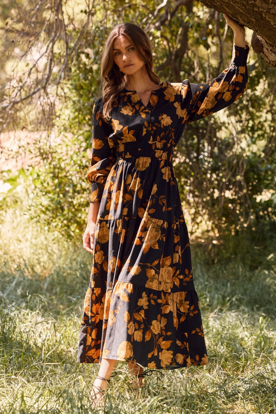 AUTUMN ELEGANCE MAXI DRESS