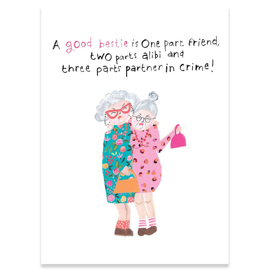 BESTIES BIRTHDAY GREETING CARD
