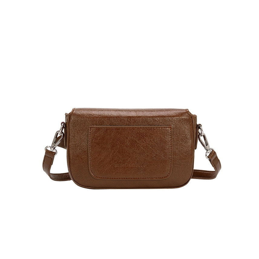 FAYE CHOCOLATE KNOTTED BOW CROSSBODY CLUTCH