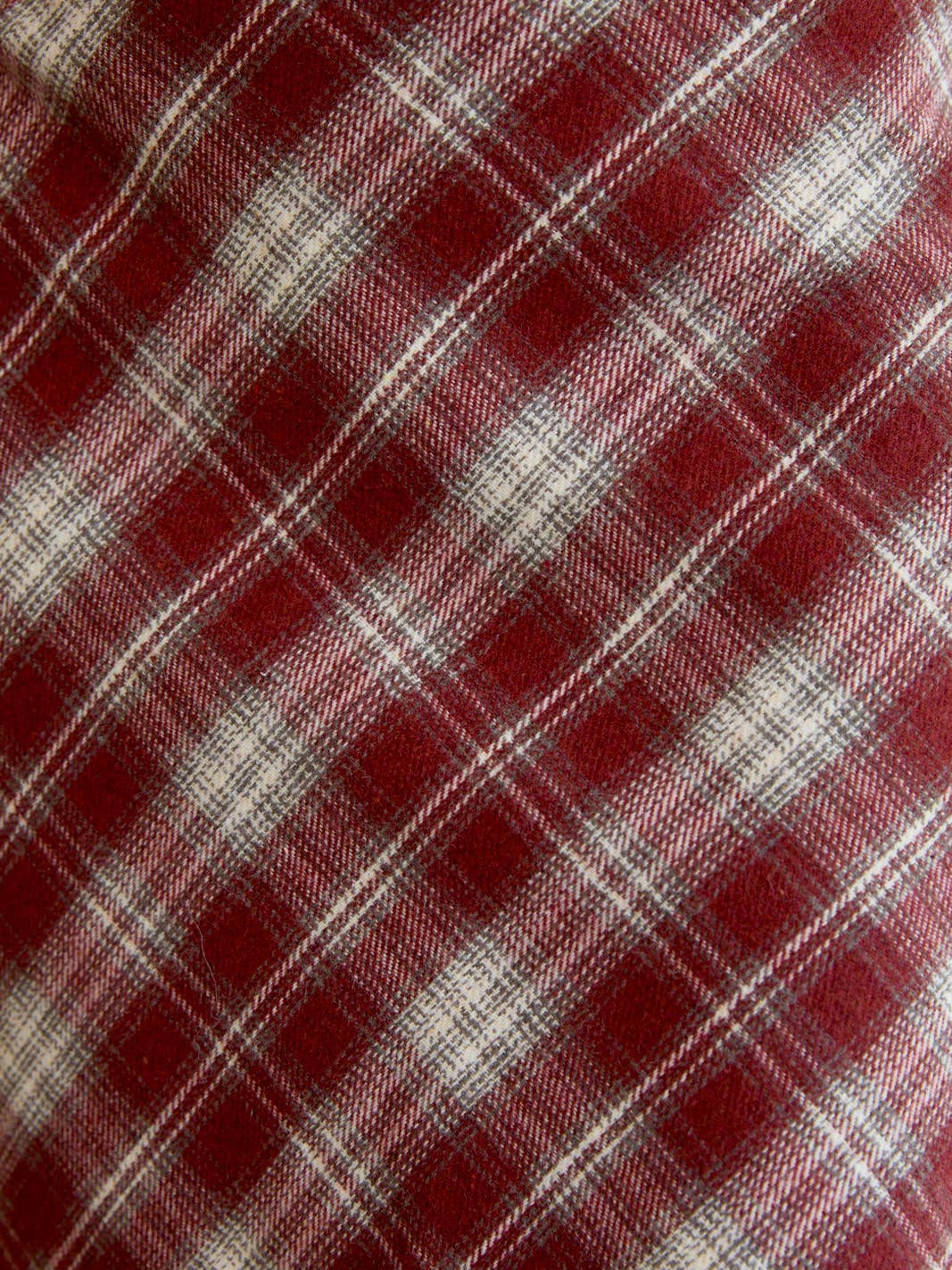 RUST PLAID SKIRT
