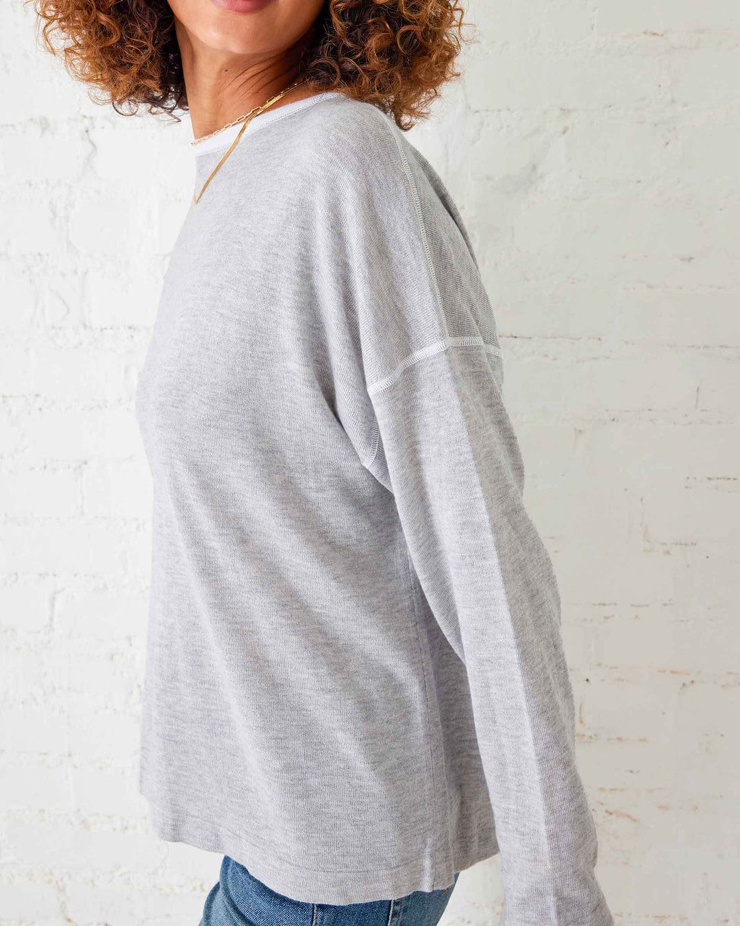 SILVER CLOUD DELMAR SWEATER